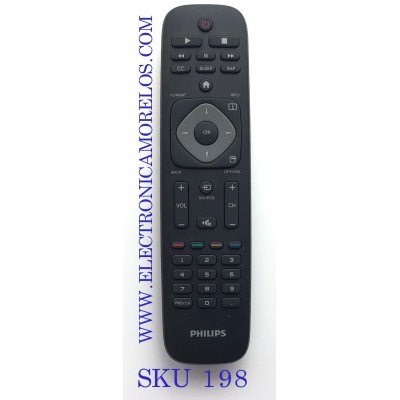 CONTROL REMOTO PARA TV PHLIPS / MODELO 32PFL4509/F8